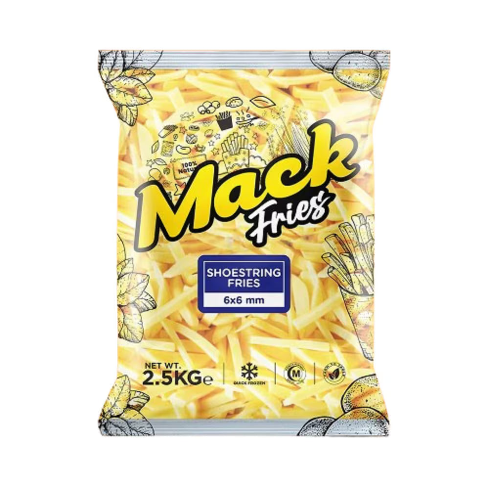 Mack Shoestring Fries 2.5Kg
