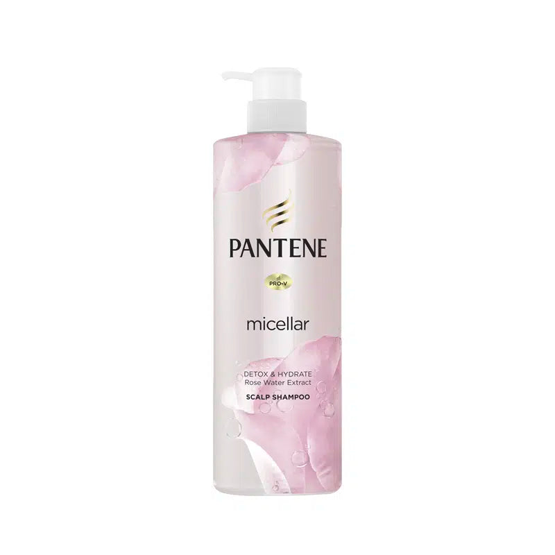 Pantene Micellar Detox & Hydrate Rose Water Extract Scalp Shampoo 530ml