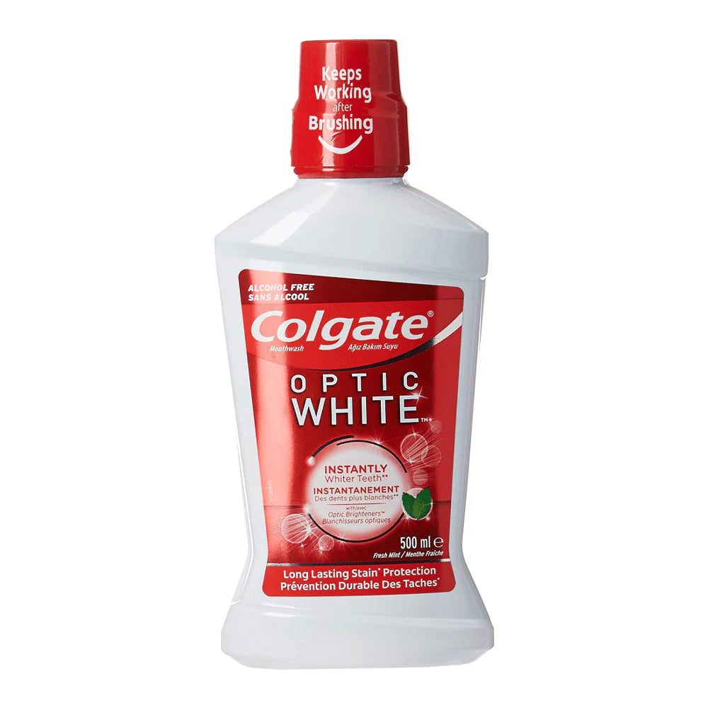 Colgate Mouth Wash Optic White - 500ml