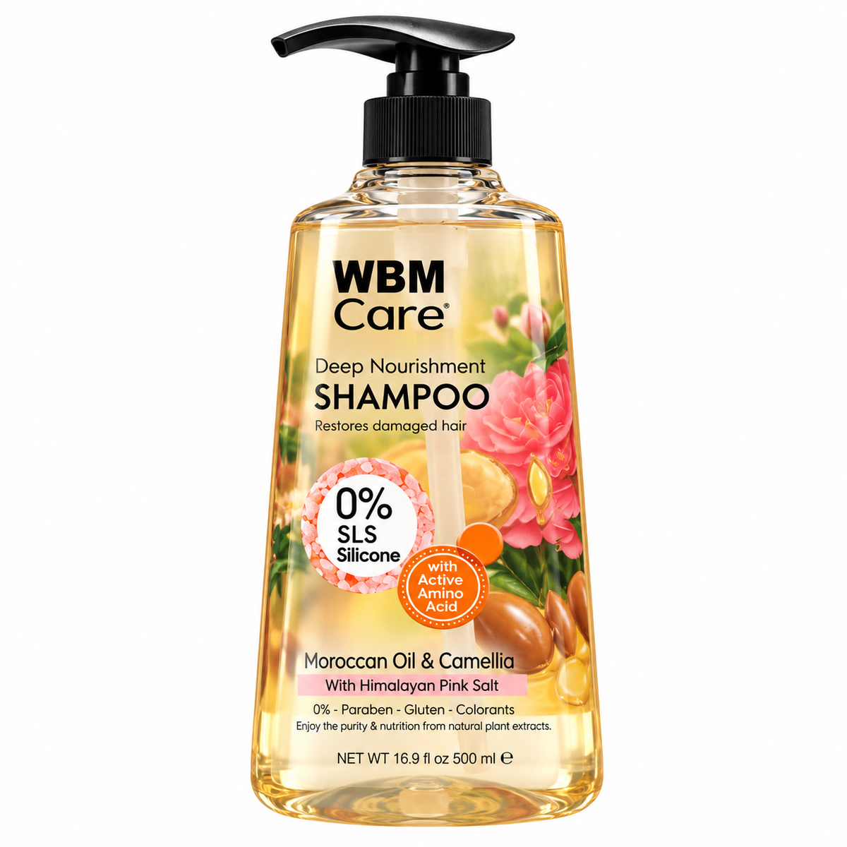 Wbm Care Shampoo Moroccan Oil&Camellia -500ml · Default Title