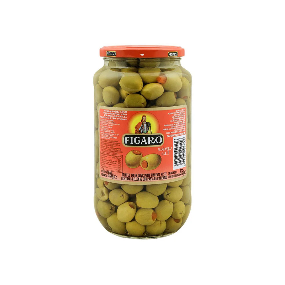 Figaro Green Olives Stuffed With Pimiento Paste - 920g