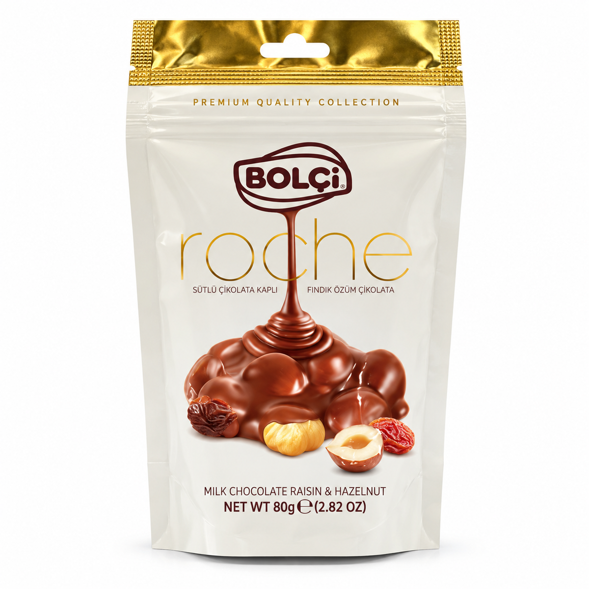 Bolci Roche Milk Chocolate Raisin & Hazelnut - 80g · Default Title