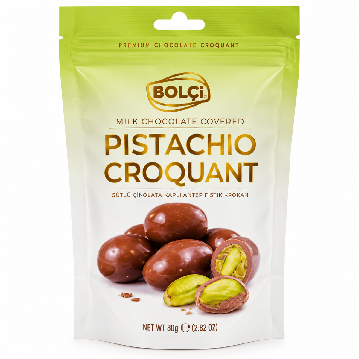 Bolci Pistachio Croquant Milk Chocolate - 80g · Default Title