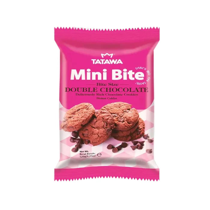 Tatawa Mini Bite Double Chocolate Cookies 120g