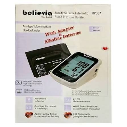 Believia Automatic Blood Pressure Monitor BP30A