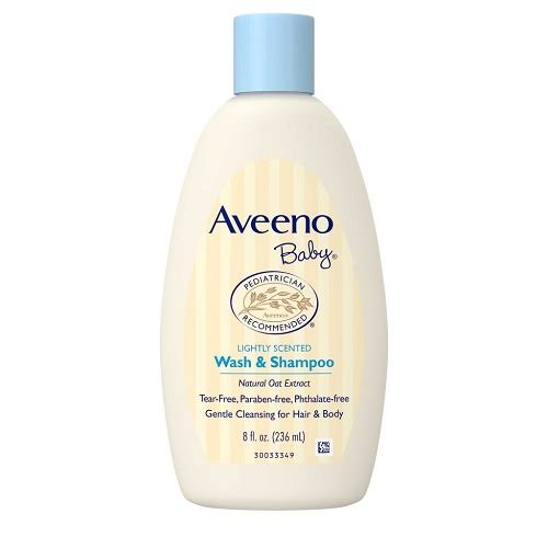Aveeno Baby (Wash & Shampoo Lightly Scented) - 236ml