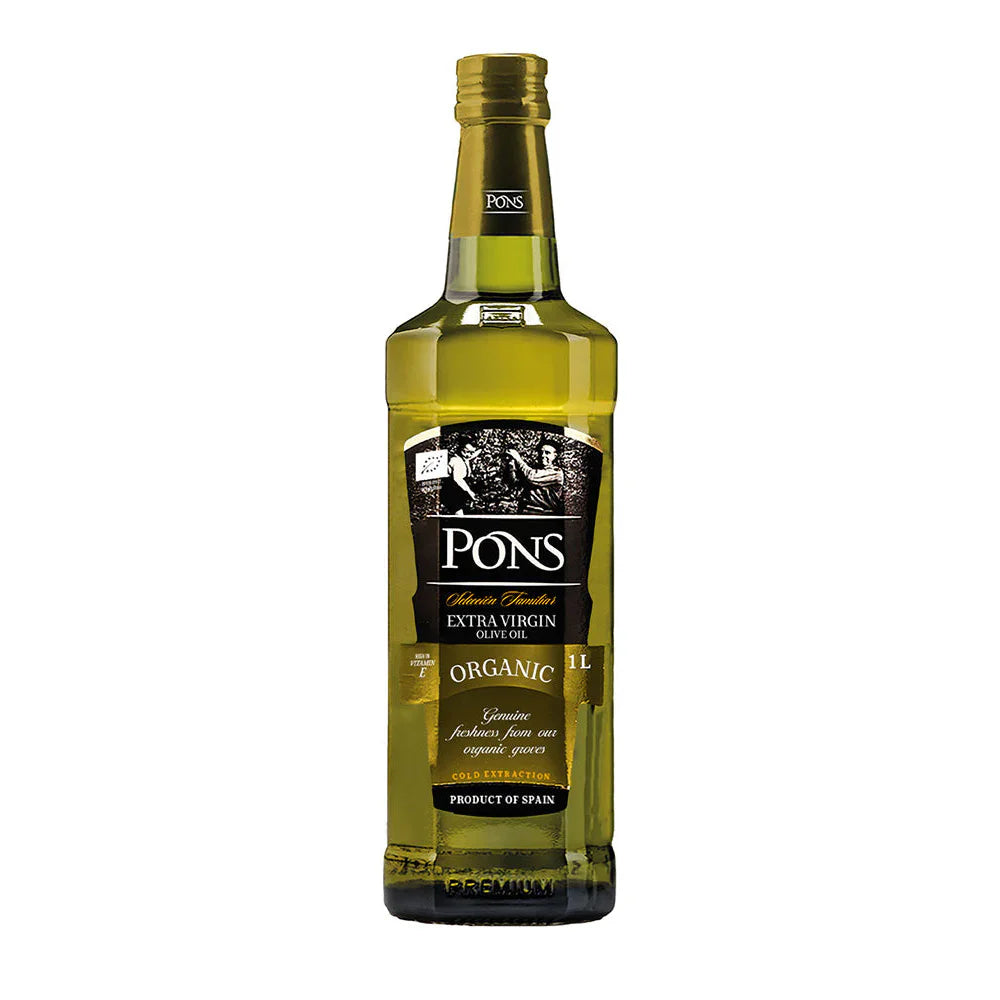 Pons Olive Oil Extra Virgin Organic 1Ltr