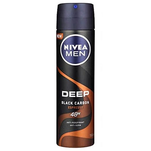 Nivea Men Body Spray Deep Black Carbon -150ml