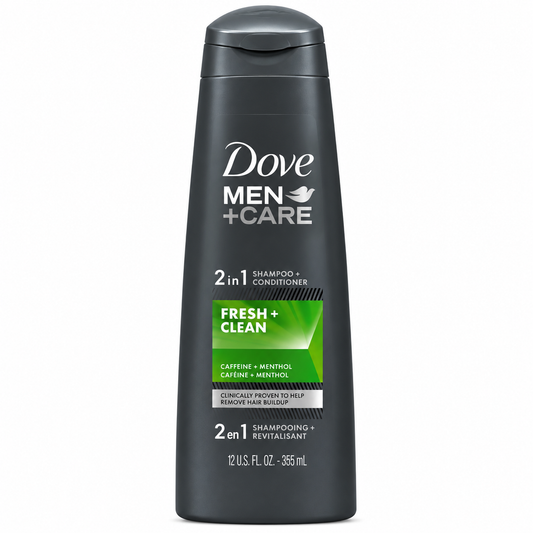 Dove Men Shampoo Fresh & Clean 2in1 -355ml- · Default Title