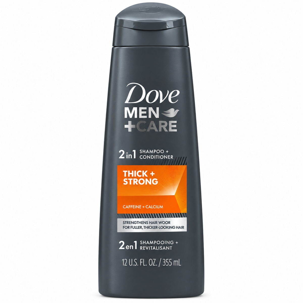 Dove Men Shampoo Thick+Strong 2in1 -355ml- · Default Title