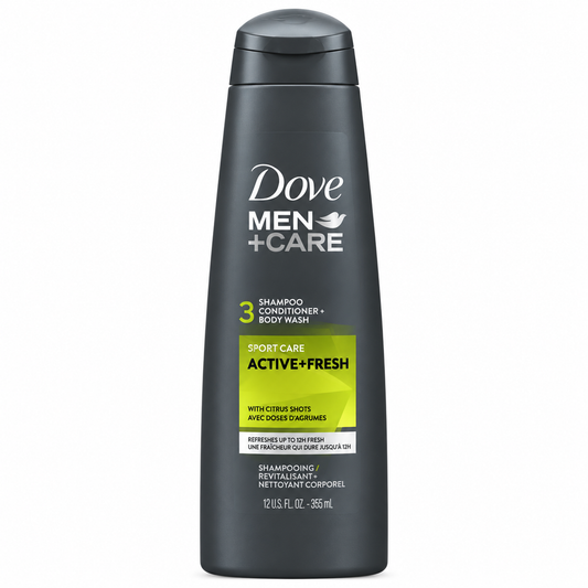 Dove Men Shampoo Active+Fresh -355ml · Default Title