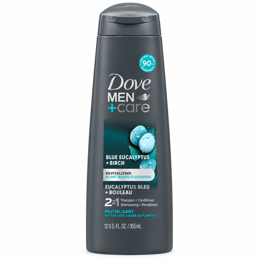 Dove Men Shampoo Eucalyptus+Birch 2in1 -355ml- · Default Title