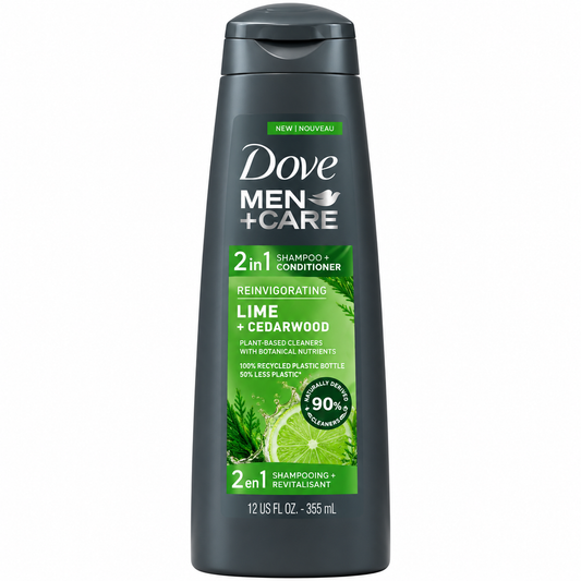 Dove Men Shampoo Lime & Cedarwood 2in1 -355ml- · Default Title