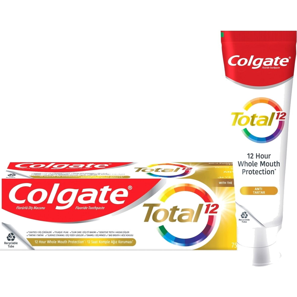 Colgate Toothpaste Total 12 Anti Tartar - 75ml