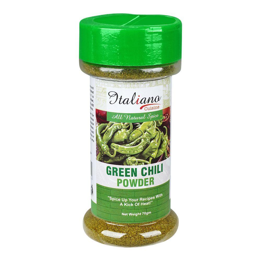 Italiano Green Chilli Powder - 70g