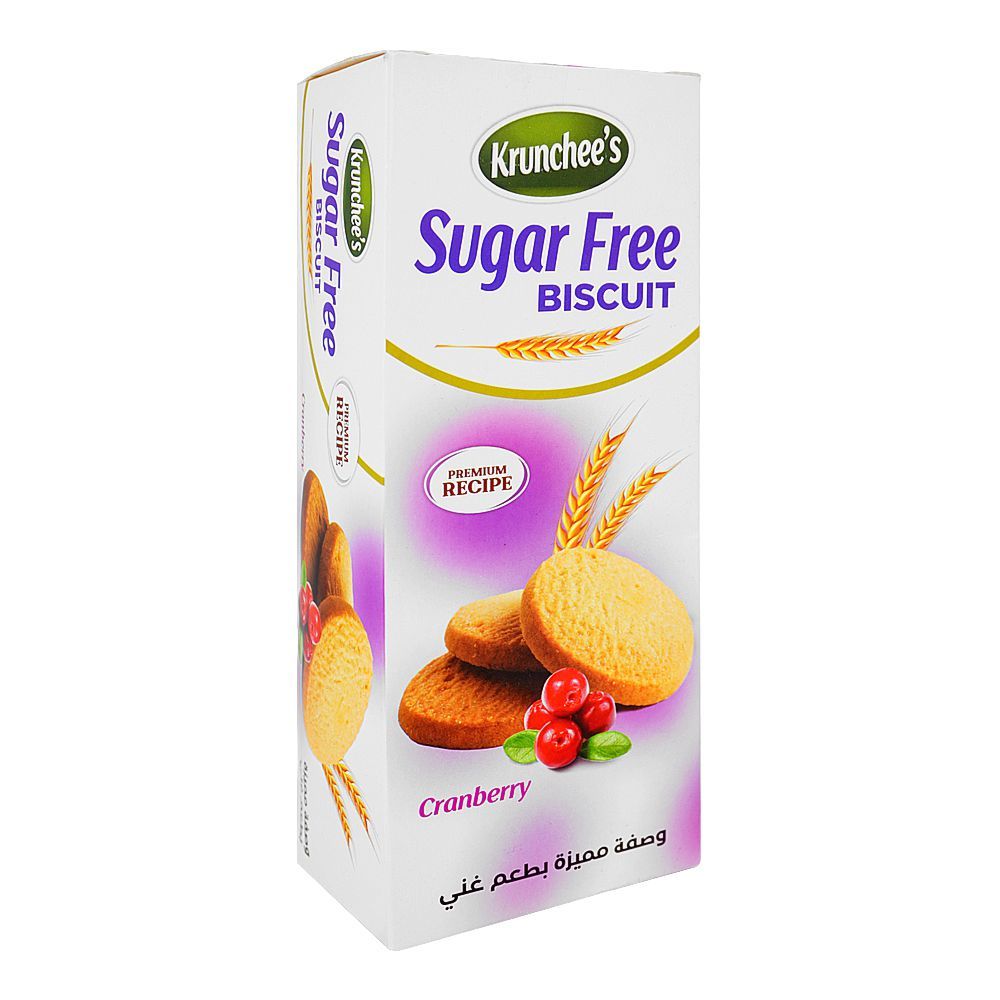 Krunchee's Suger Free Biscuit Cranberry -100g-