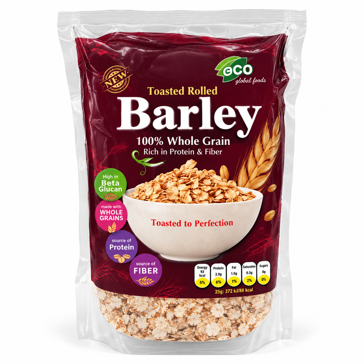 Eco Rolled Barley Porridge -1kg · Default Title