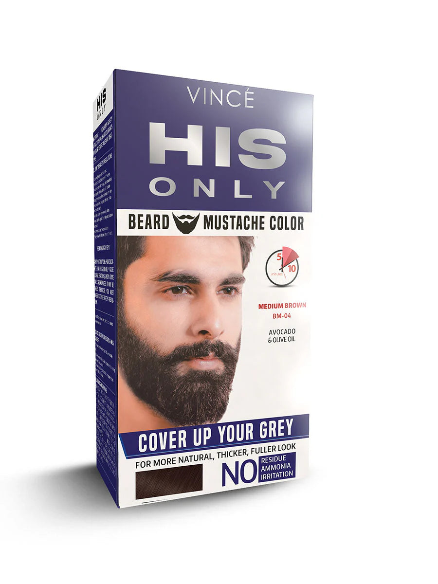Vince Men Beard Color 04 M/Brown