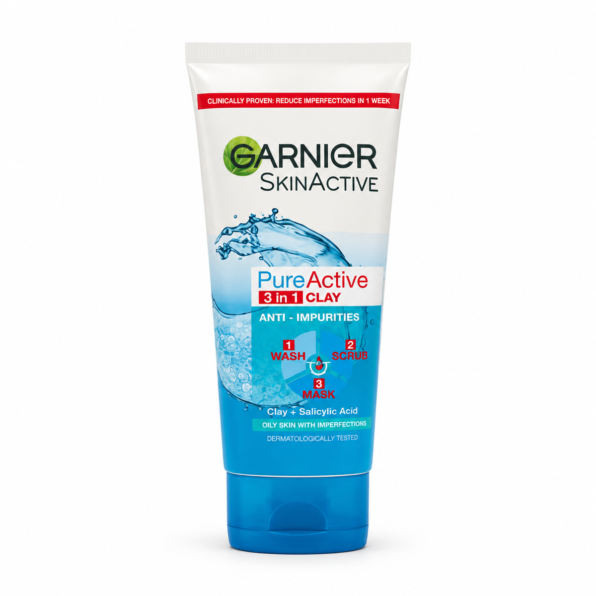 Garnier Pure Active 3 In1 Face Wash -100ml · Default Title