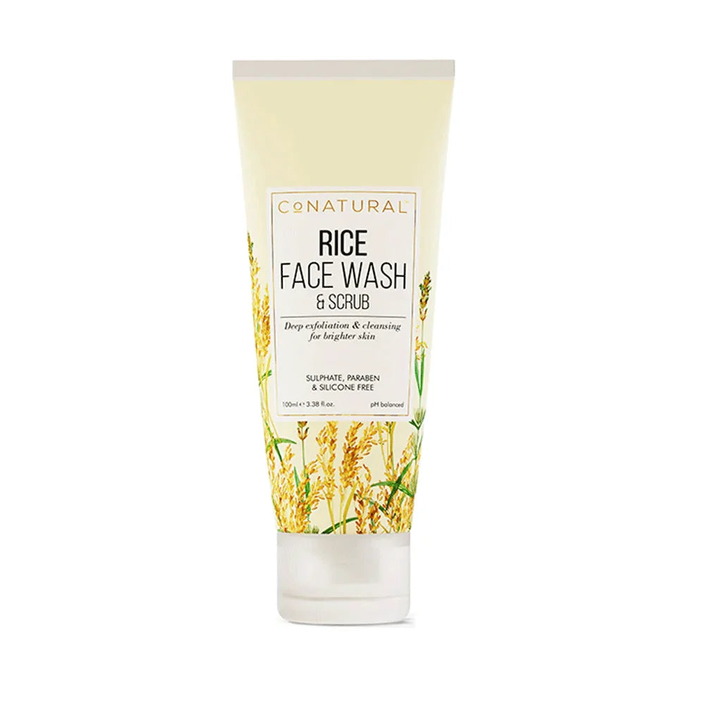 CoNatural Rice Face Wash & Scrub -100ml