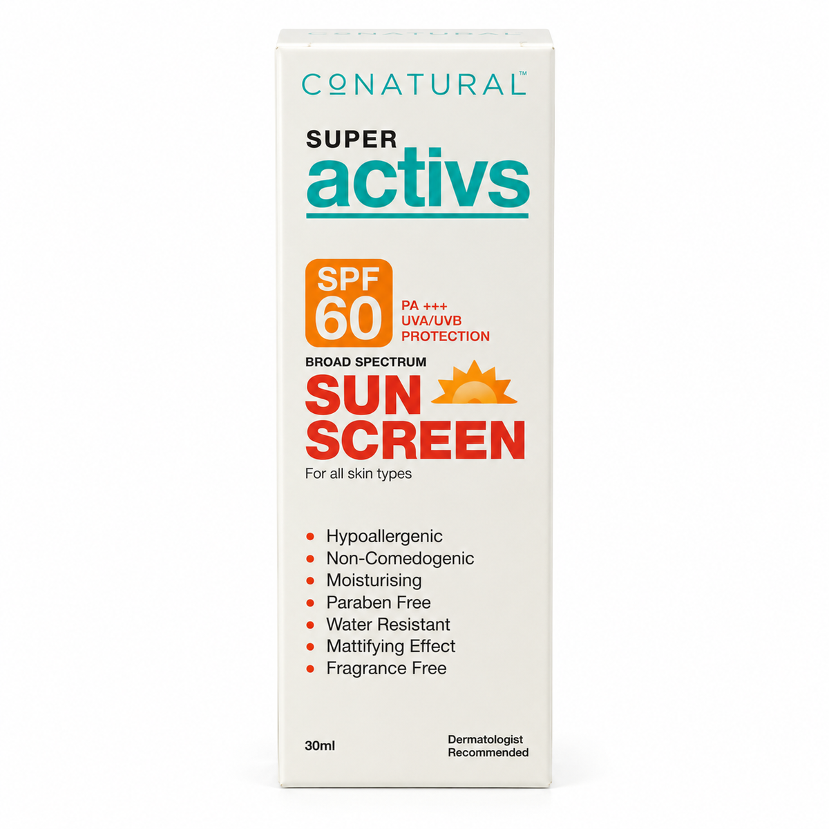 CN Super Natural Sun Cream SPF 60 - 30ml · Default Title