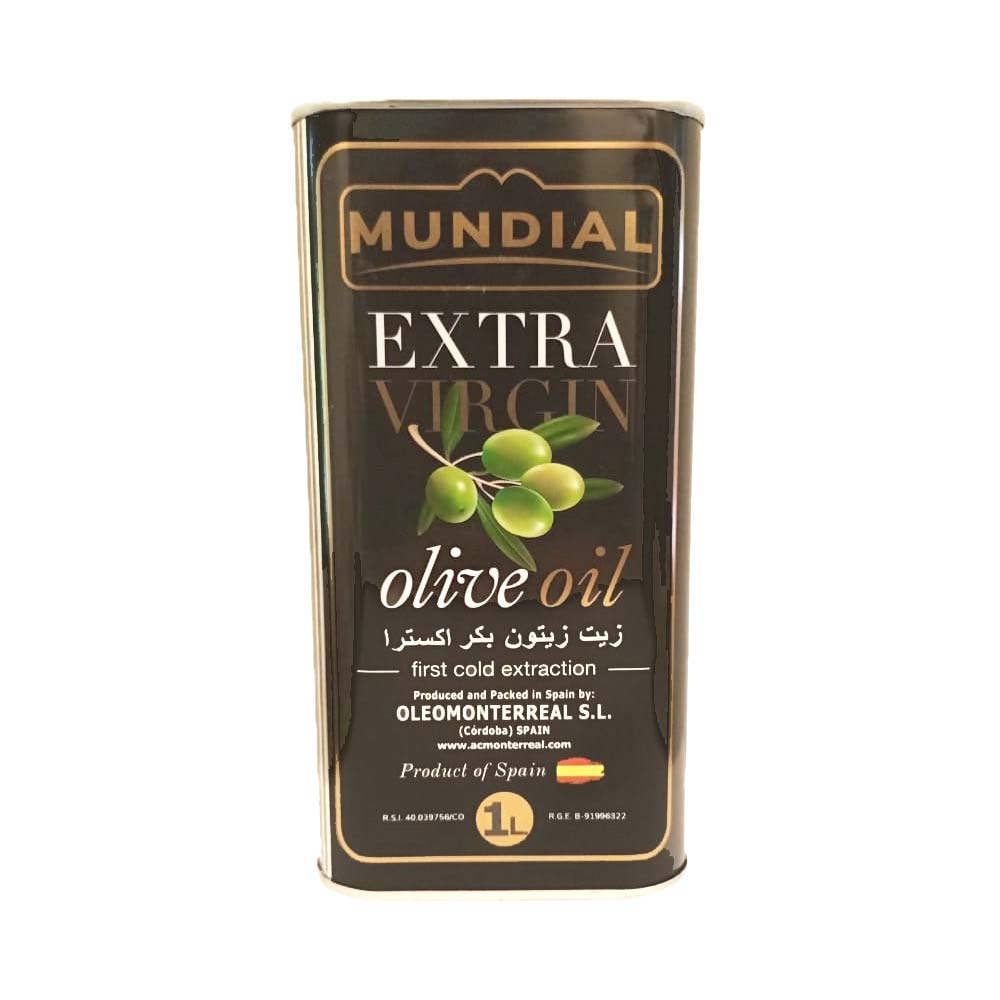 MUNDIAL EXTRA VIRGIN OLIVE OIL 1LTR TIN