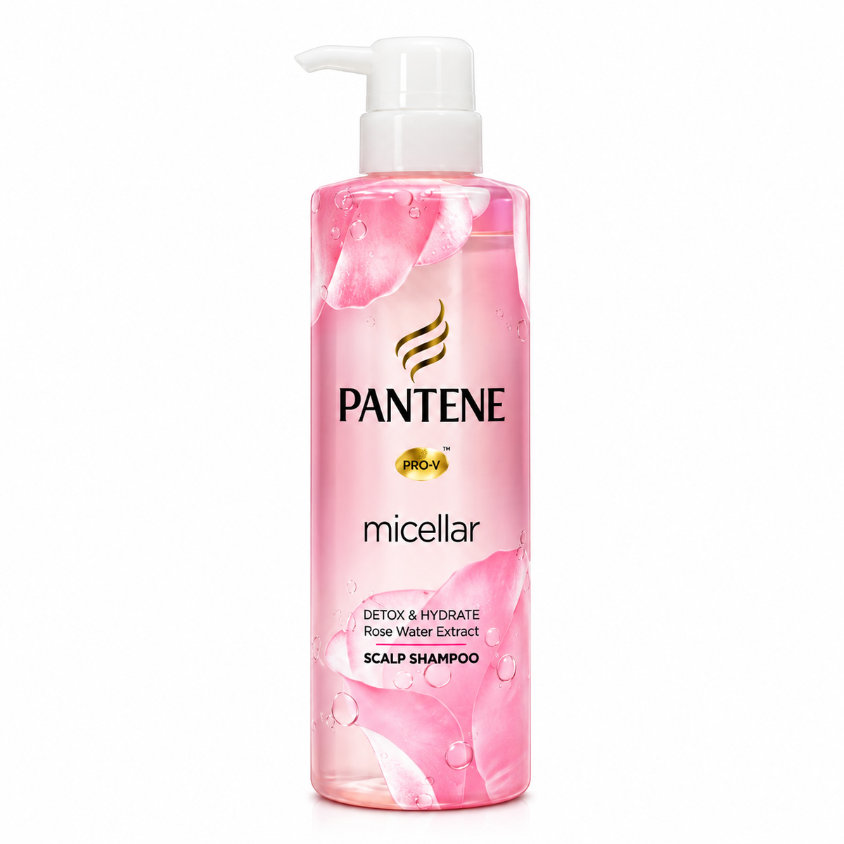 Pantene Micellar Detox & Hydrate Rose Water Extract Scalp Shampoo 530ml · Default Title