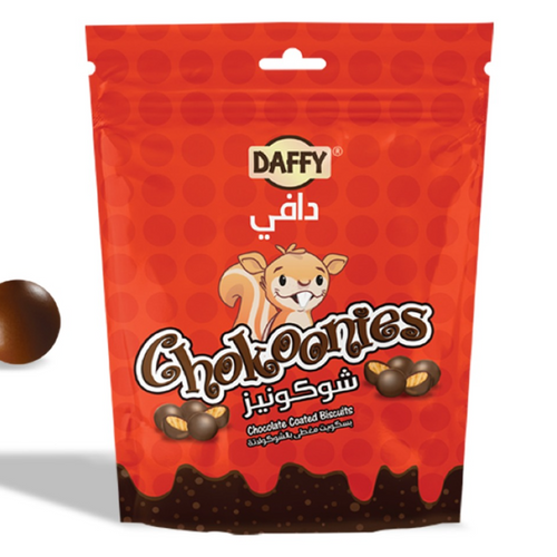 Daffy Chokoonies Chocolate Coated Biscuits -140g