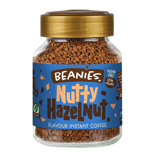 Beanies Nutty Hazelnut Decaf Instant Coffee - 50g