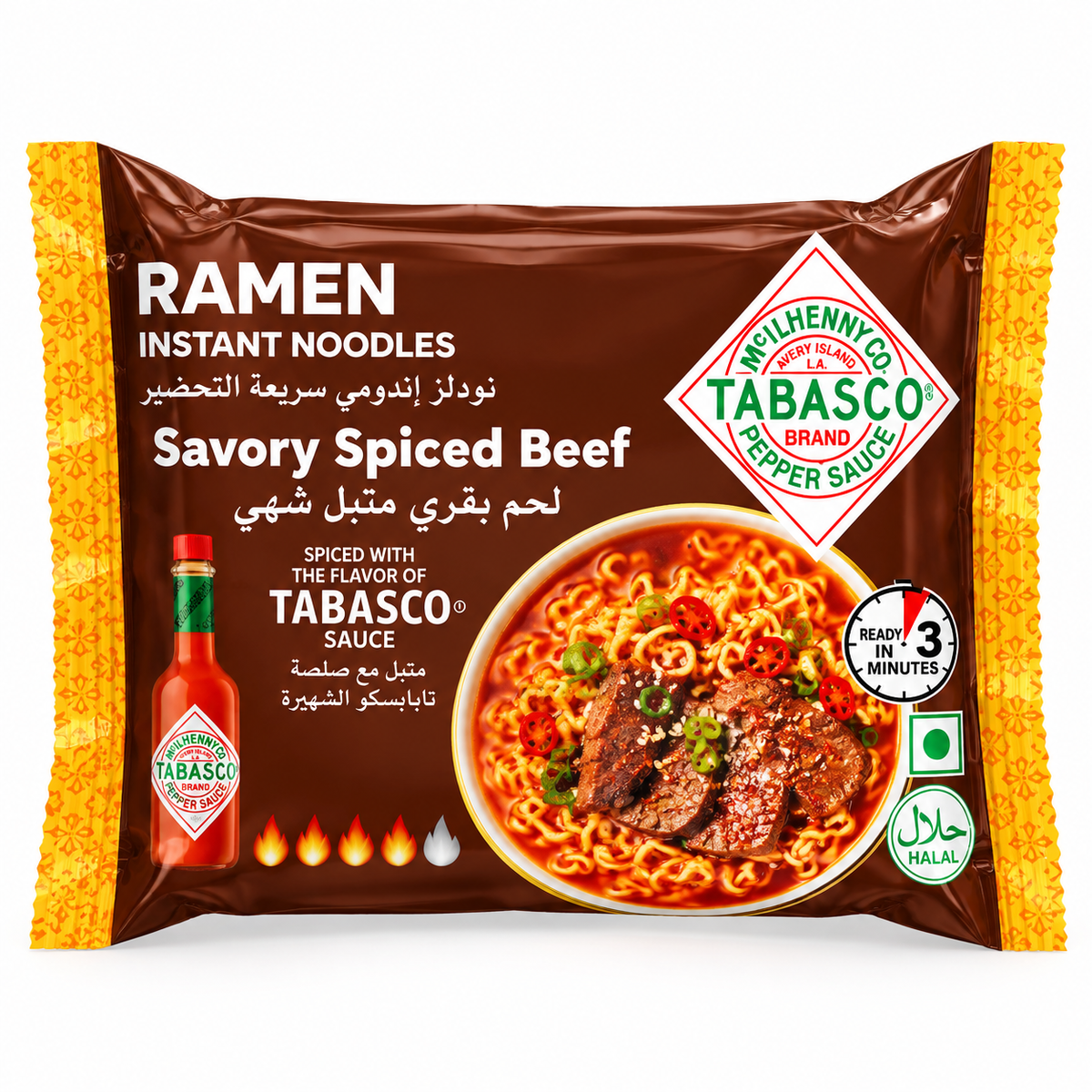Tabasco Ramen Savory Spiced Beef -75g · Default Title