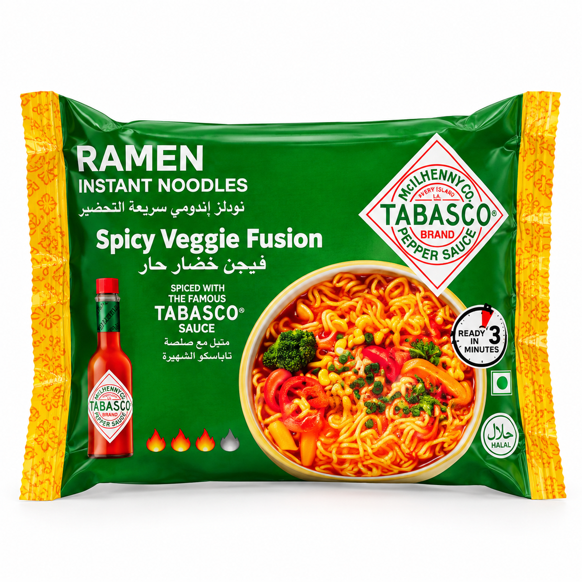 Tabasco Ramen Spicy Veggie Fusion -75g · Default Title
