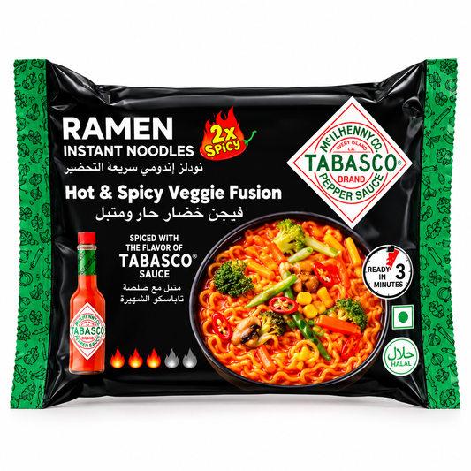 Tabasco Ramen Hot&Spicy Veggie Fusion 2X-75g · Default Title