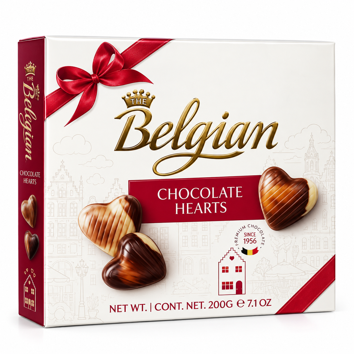 The Belgian Chocolate Hearts 200gm · Default Title
