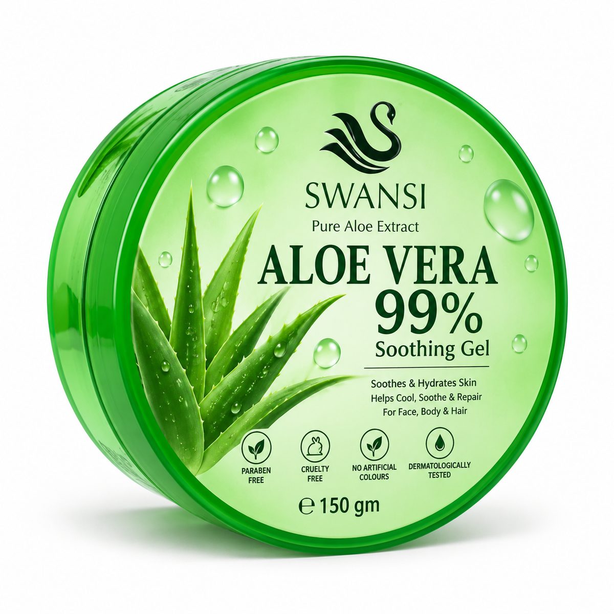 Swansi Aloe Vera Soothing Gel 99% 250ml · Default Title