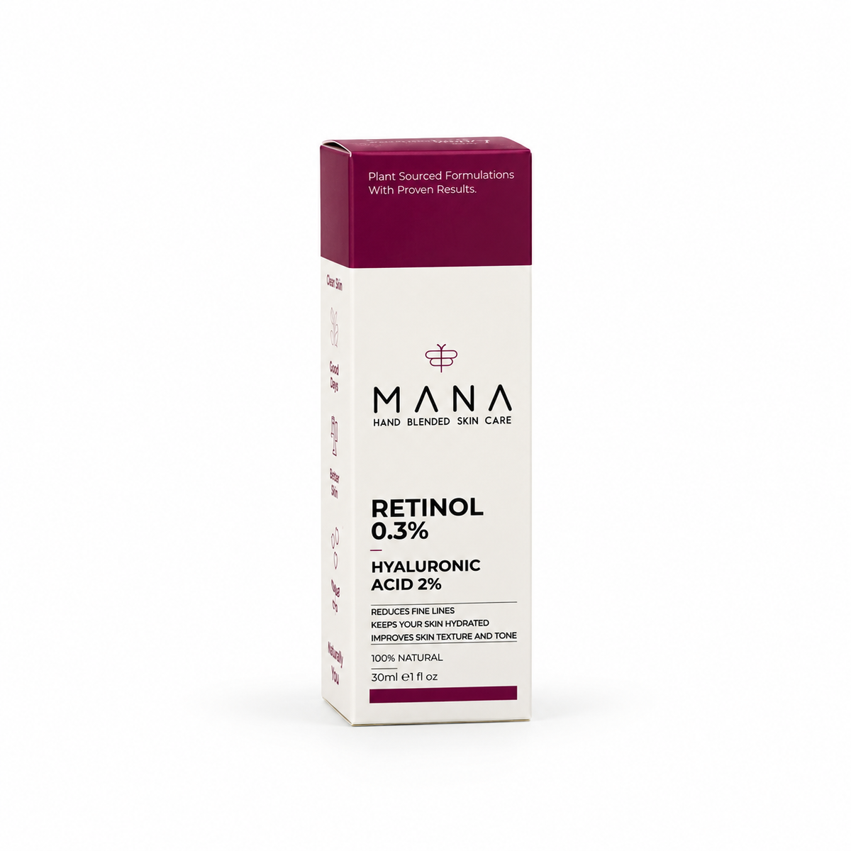 Mana 0.3% Retinol Hyluronic Acid 2% 30ml · Default Title
