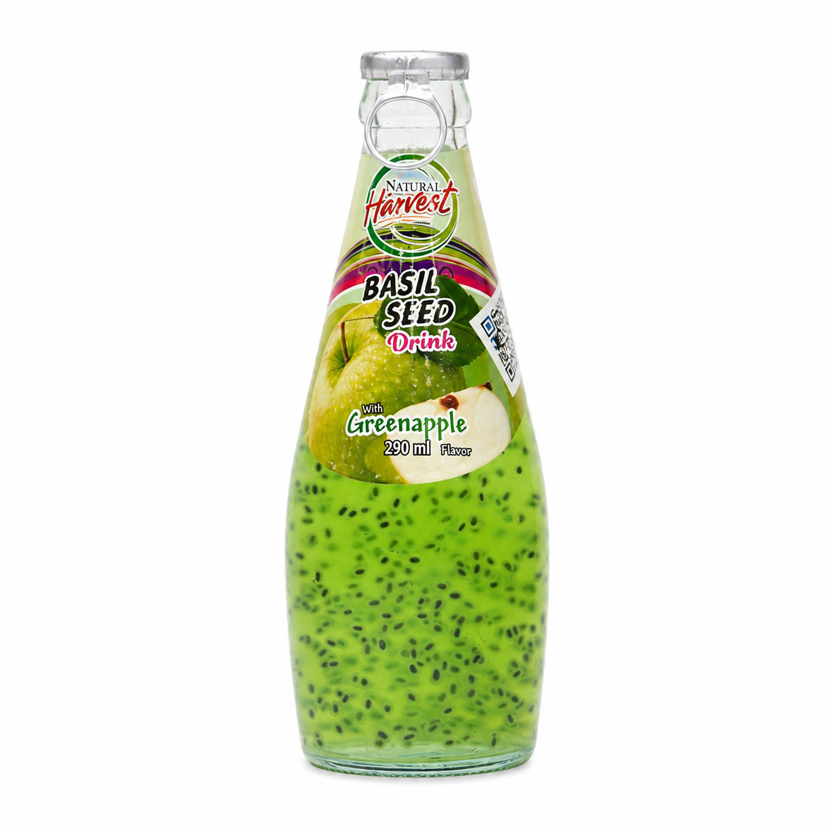 Harves Basil Seed Greenapple drink 290ml · Default Title