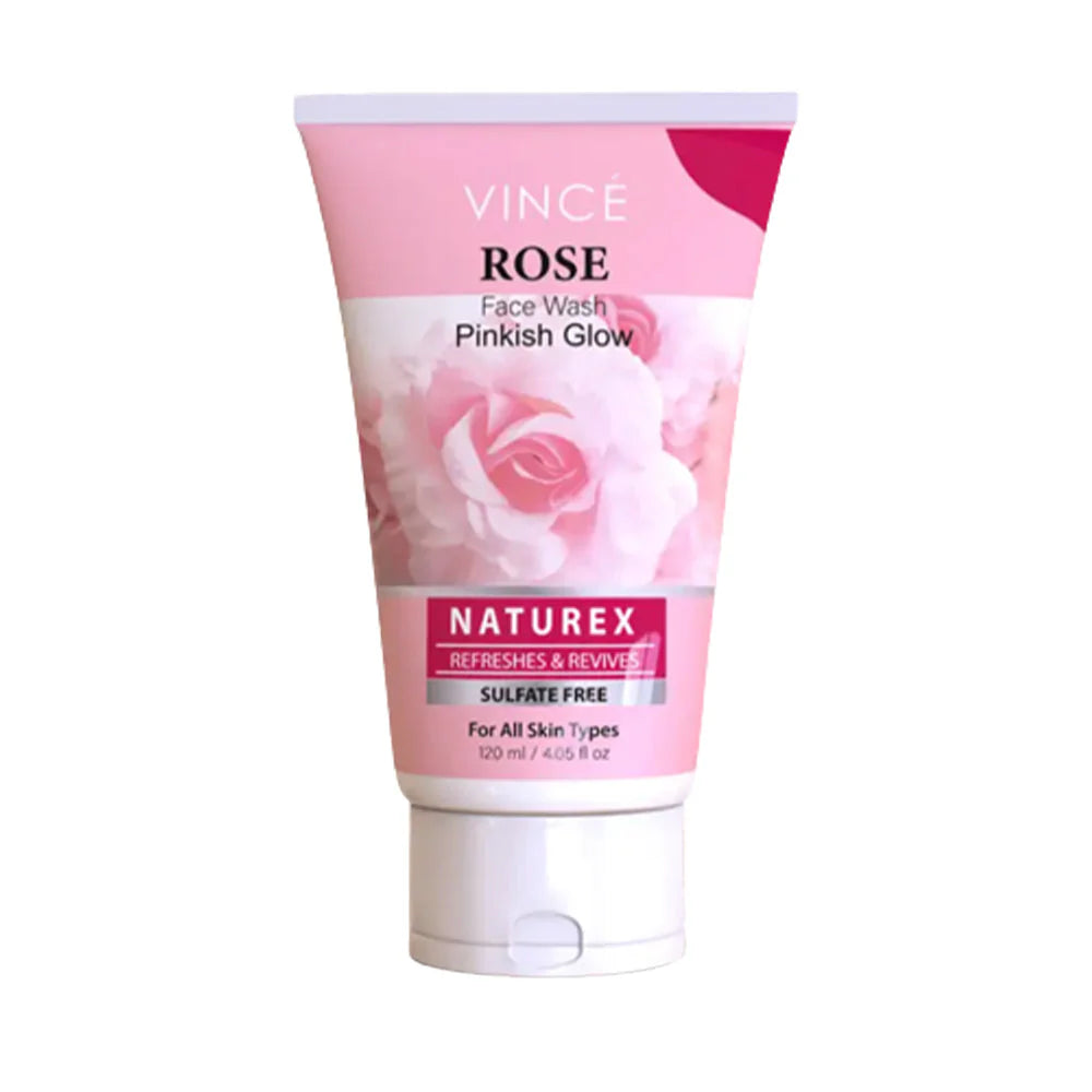 Vince Pinkish Glow Rose Face Wash -120ml