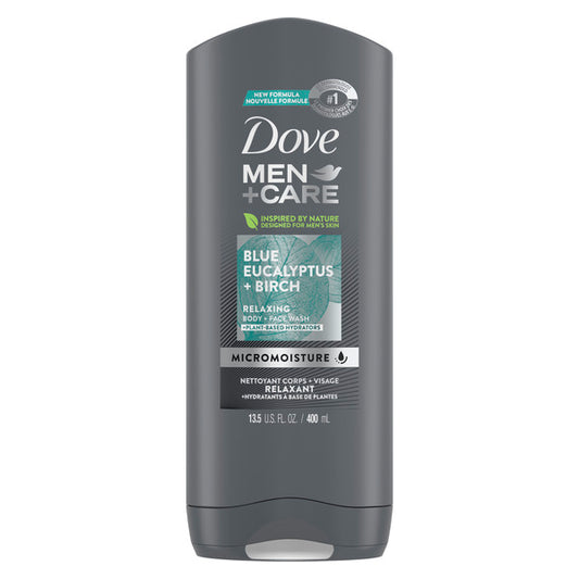 Dove Men Body+Facewash Blue Eucalyptus+Birch -400ml-