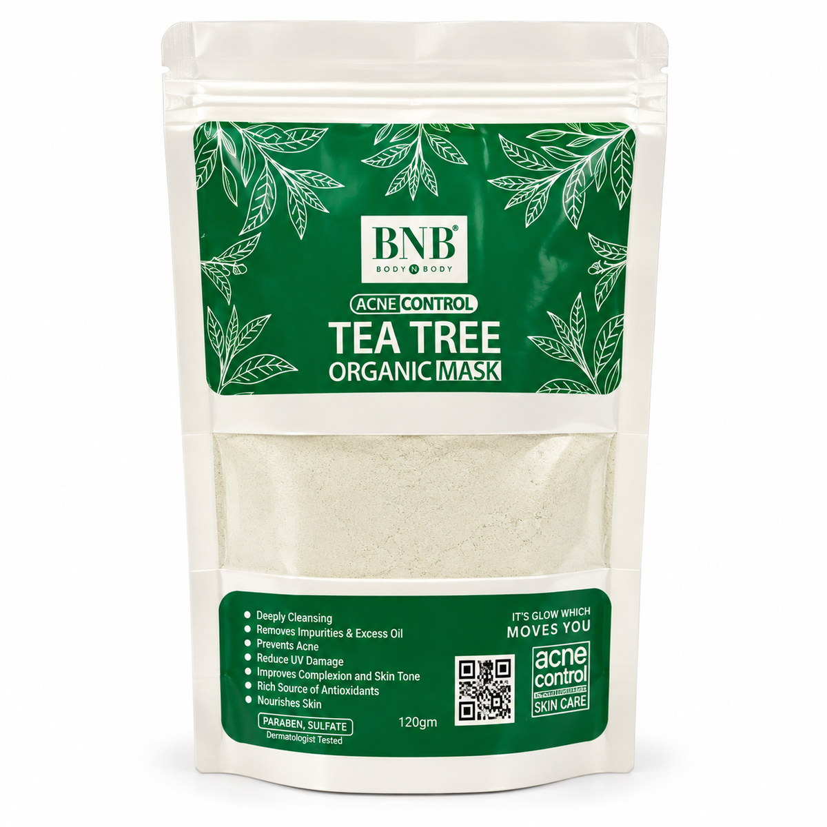 Bnb Acne Control Tea Tree Organic Mask -120g- · Default Title