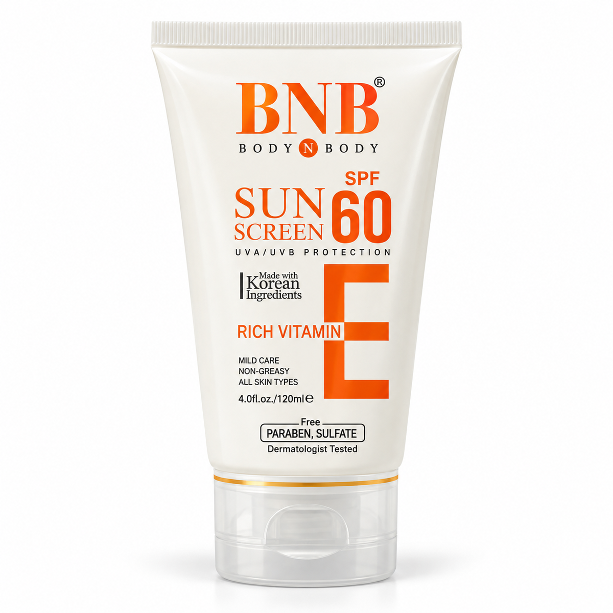 BNB SunScreen Vit E Spf 60 -120ml · Default Title