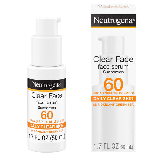 Neutrogena Clear Face Serum Sunblock Spf60+ -50ml