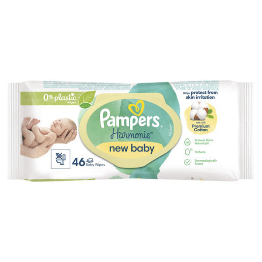 Pamper Baby Wipes 46s