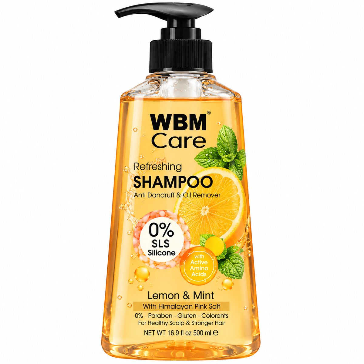 Wbm Care Shampoo Lemon & Mint 500Ml · Default Title