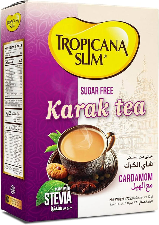 Tropicana Slim Karak Tea Cardamom 72Gm