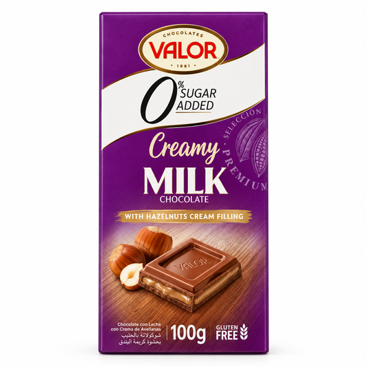 Valor 0%Sugar Creamy Milk Chocolate -100g · Default Title
