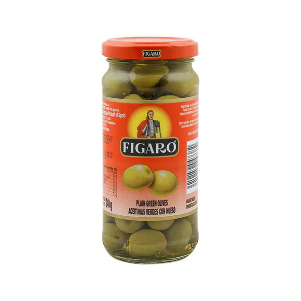 Figaro Green Olives Plain - 140g