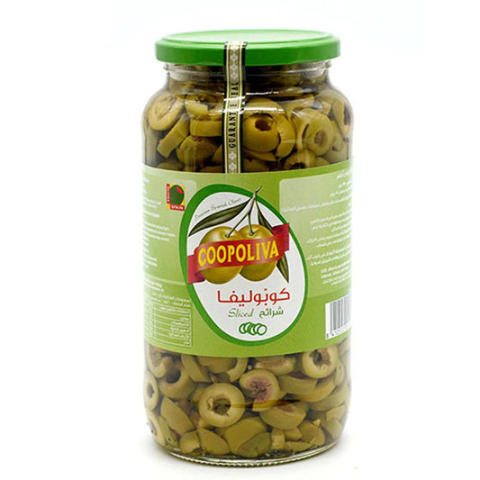 Coopoliva Sliced Green Olives 510gm/935gm