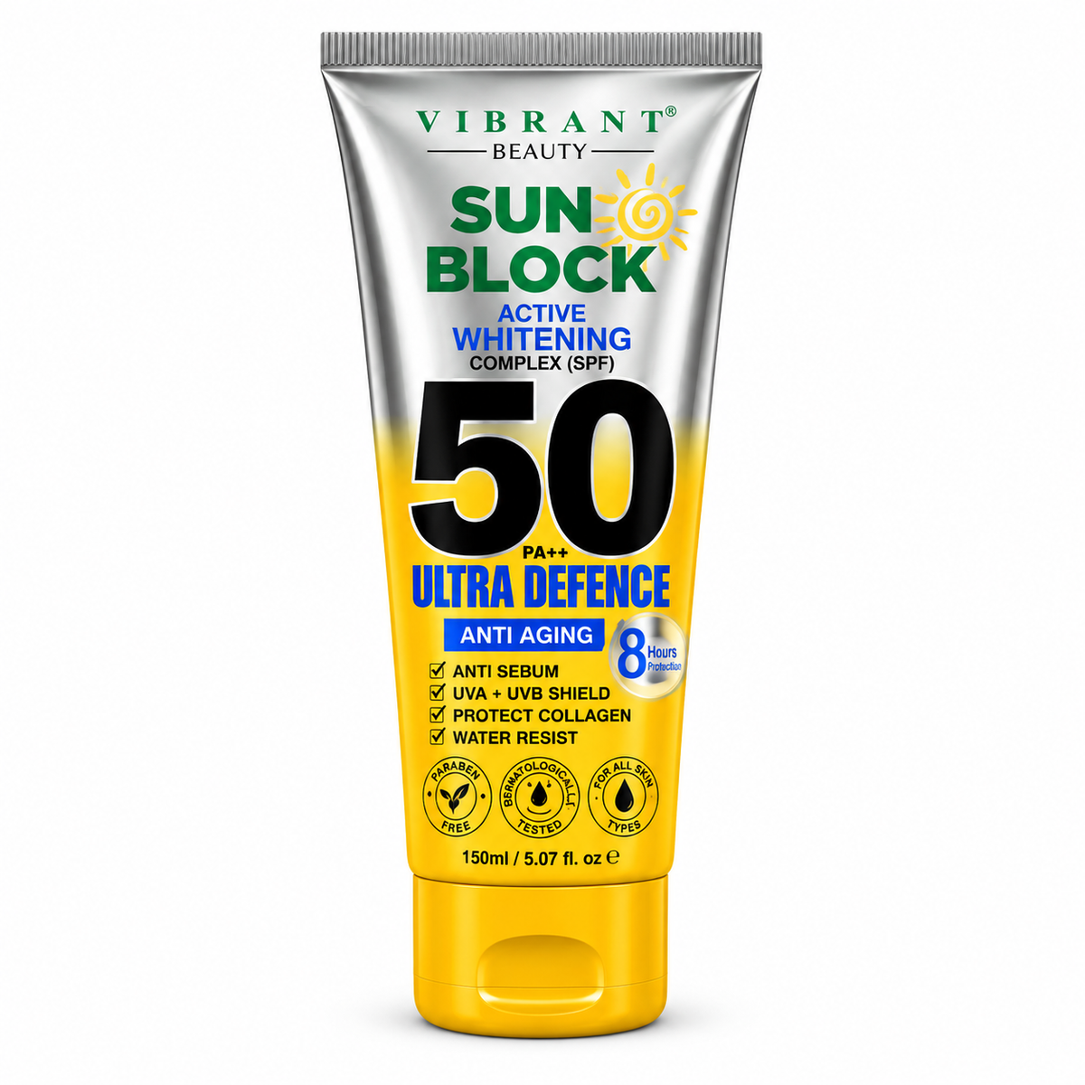 Vibrant Sun Block Ultra Defence Anti Aging Spf 50 -150ml- · Default Title