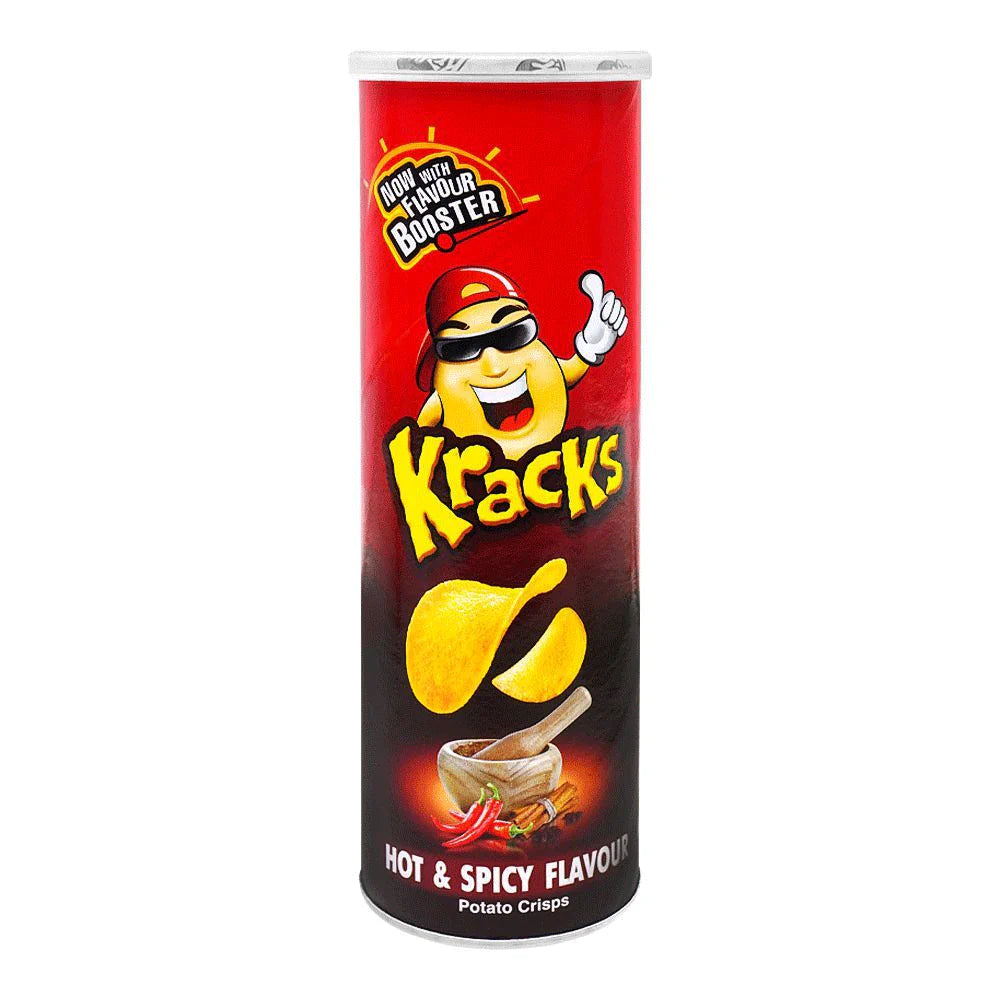 Kracks Potato Crisp Hot & Spicy 110gm