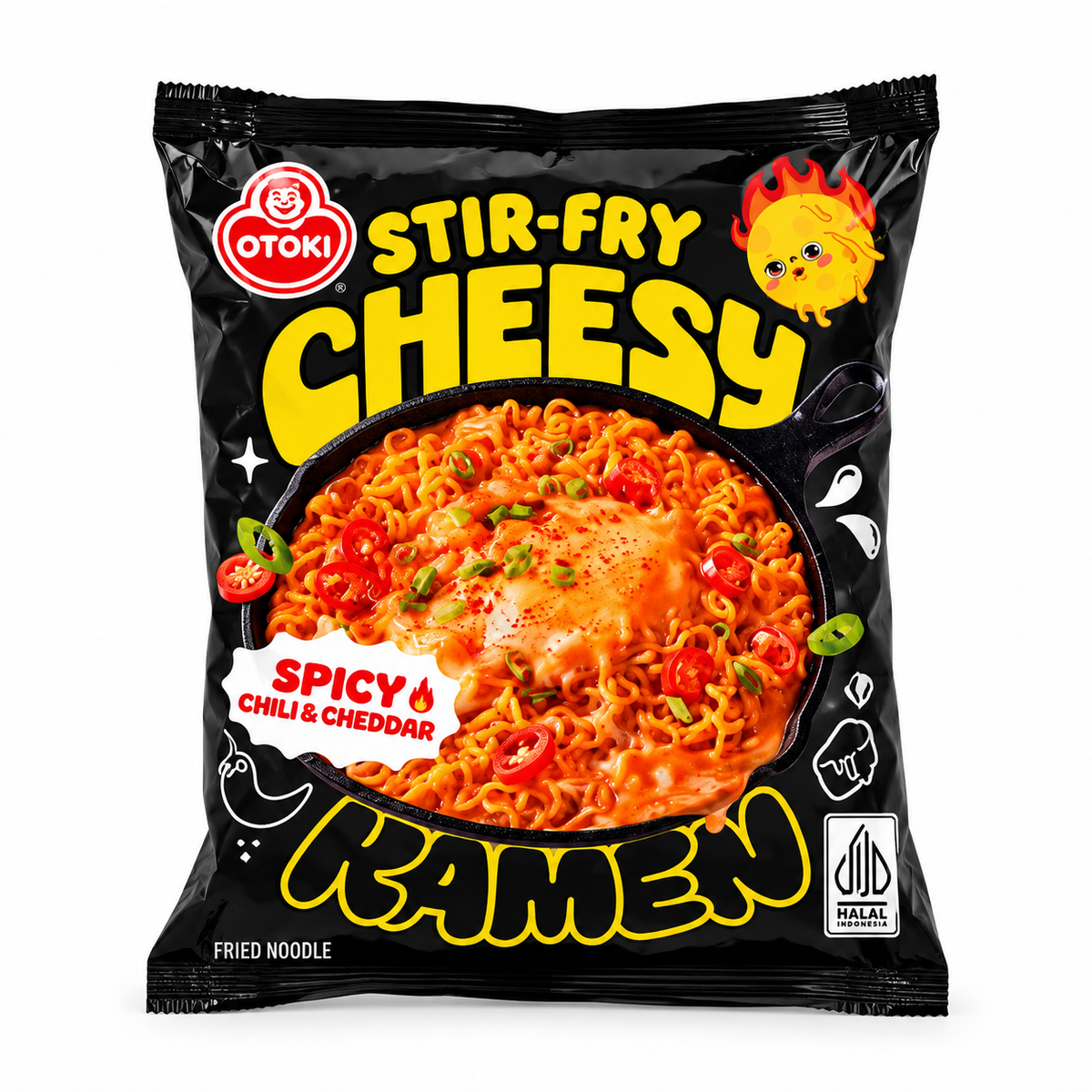 Otoki Stir Fry Cheesy Spicy Chil&Cheddar Ramen -120g · Default Title